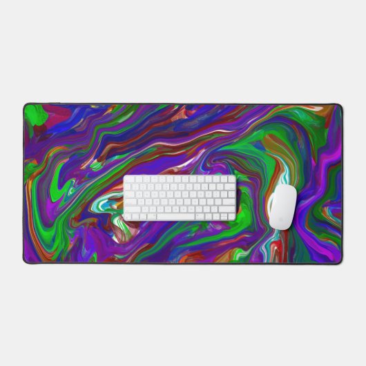 Marmorflüssiges Kunstgewerbe Schreibtischunterlage (Tastatur & Maus)