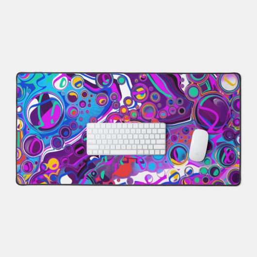 Marmorflüssiges Kunstgewerbe Schreibtischunterlage (Tastatur & Maus)