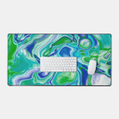 Marmorflüssiges Kunstgewerbe Schreibtischunterlage (Tastatur & Maus)