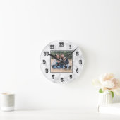 MarmorFoto Runde Wanduhr (Zuhause)