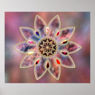 Marmorgalaxien drucken poster