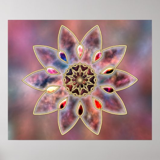 Marmorgalaxien drucken poster (Vorne)