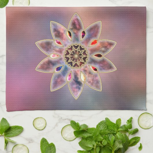 Marmorgalaxien Küchentücher (Gefaltet)