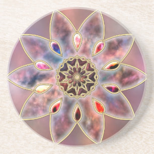 Marmorgalaxien-Untersetzer Sandstein Untersetzer