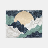 Marmorgebirge Landschaft Fleecedecke (Vorderseite (Horizontal))
