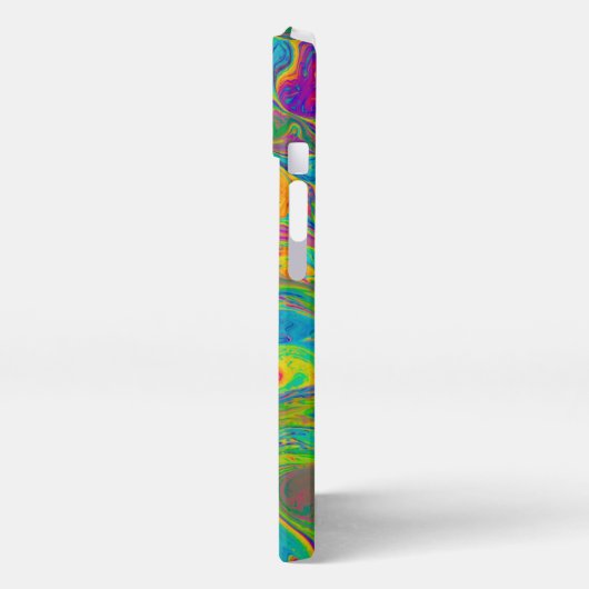 Marmorgegossene Farbe iPhone Hülle (Linke Seite)