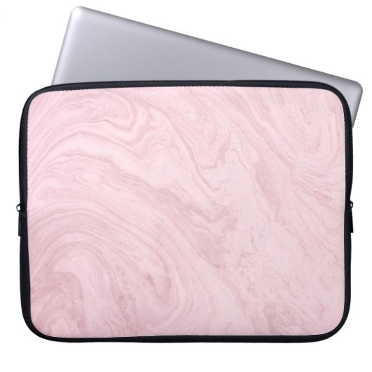 Marmorgewebe rosa Lavendel Laptopschutzhülle (Vorderseite)