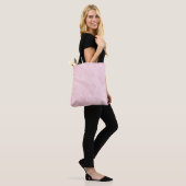 Marmorgewebe rosa Lavendel Tasche (Am Model)