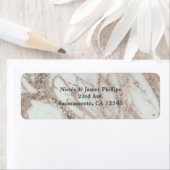 Marmorglasfenster Rose Rosa Gold Silber Designer C (Insitu)