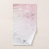 MarmorGlitzer Personalisiert Badhandtuch Set (Handtuch)