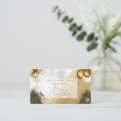 Marmorgold Glitzer Jahr & Weihnachtsfeier Begleitkarte (Stehend Vorderseite)