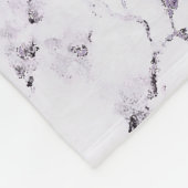 Marmorgold Konfetti Monogramm Name Fleecedecke (Ecke)