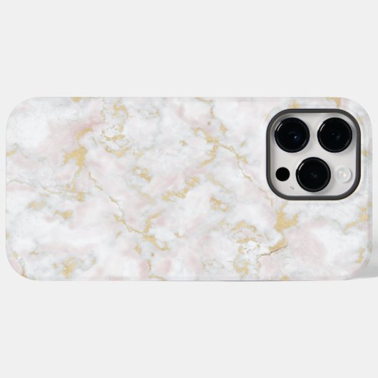 Marmorgold, weißer rosa iPhone-Gehäuse Case-Mate iPhone Hülle (Rückseite (Horizontal))