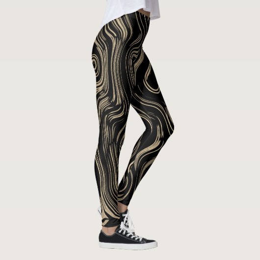 Marmorgolden-Leggings Leggings (Rechts)