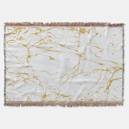 Marmorgoldene Textur Nahtloses Muster Decke (Vorderseite)