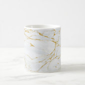 Marmorgoldene Textur Nahtloses Muster Kaffeetasse (Mittel)