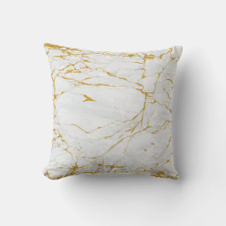 Marmorgoldene Textur Nahtloses Muster Kissen