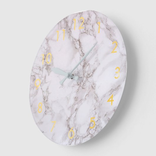 Marmorgoldklassiker Große Wanduhr (Winkel)