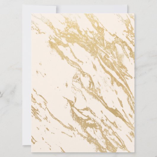 Marmorgoldverheiratung in arabisch-englischer Spra Einladung (Rückseite)