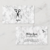 Marmorgranit aus modernem Friseur Visitenkarte (Vorne/Hinten)