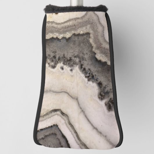 Marmorgranitstruktur Schwarz-weißes Agera Golf Headcover (Rotieren 90)