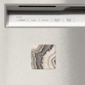 Marmorgraue Schwarz-weiße Edelsteine Magnet (In Situ (Geschirrspüler))