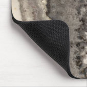 Marmorgraue Schwarz-weiße Edelsteine Mousepad (Ecke)