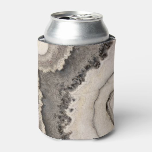 Marmorgraues Granit Schwarz-weißer Agerstein Dosenkühler (Kanne Vorderseite)