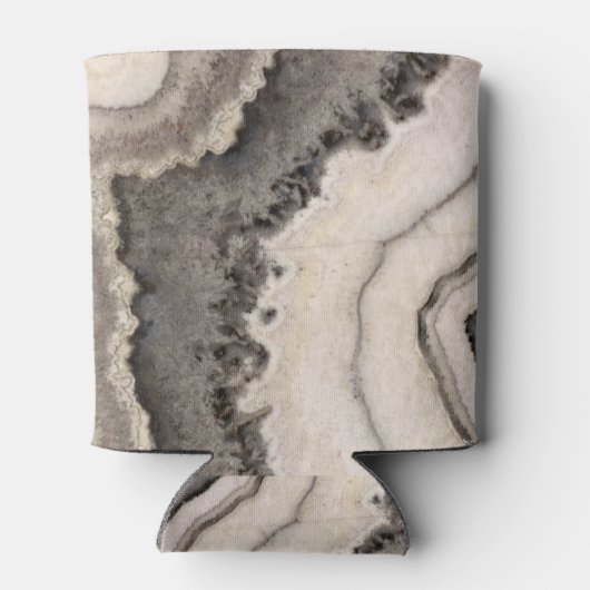 Marmorgraues Granit Schwarz-weißer Agerstein Dosenkühler (Rückseite)