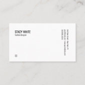 Marmorgrenze Minimal Moderne Moderne Visitenkarte (Rückseite)