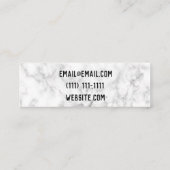 Marmorgrunge Mini Visitenkarte (Rückseite)