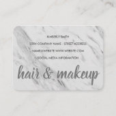Marmorhaar und -schminke visitenkarte (Vorderseite)