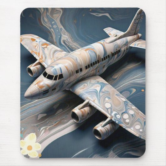 "Marmorhimmel: Eine Symphonie im Flug" Mousepad (Vorne)