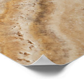 Marmorhintergrund Stone Template Tan Natural Poster (Ecke)