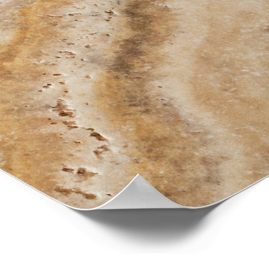 Marmorhintergrund Stone Template Tan Natural Poster (Ecke)