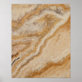 Marmorhintergrund Stone Template Tan Natural Poster (Vorne)
