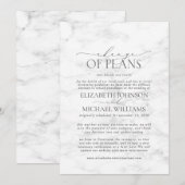 Marmorhochzeit Datum der Zurückstellung Save the D Date (Vorne/Hinten)