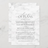 Marmorhochzeit Datum der Zurückstellung Save the D Save The Date (Vorne/Hinten)