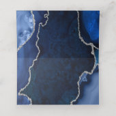 Marmorhochzeit der Marine und der Silver Agate Platzkarte (Innenseite Aufgefaltet)