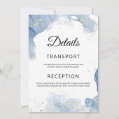 Marmorhochzeit Einladung Moderne Hochzeit (Rückseite)