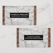 Marmorholzhintergrund Visitenkarte (Vorne/Hinten)