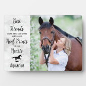 Marmorhüttendrucke auf unserem Herz-Pferd-Gedenkma Fotoplatte (Vorderseite)