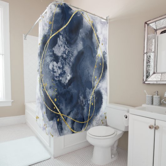 marmoriert duschvorhang (Beispiel)