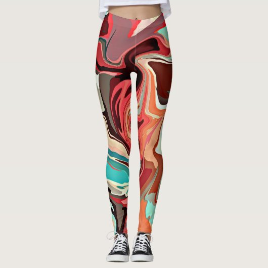 marmoriert leggings (Vorderseite)
