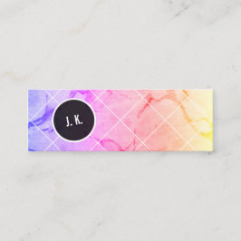 marmoriert mini visitenkarte