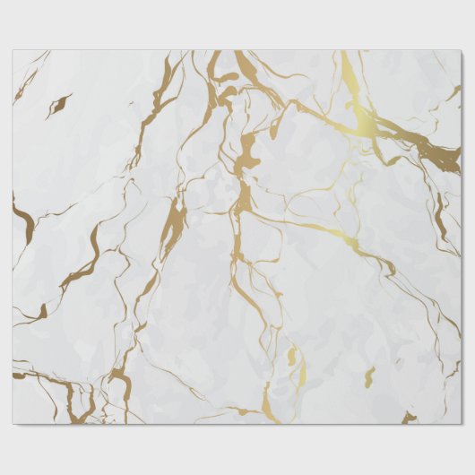 Marmoriert mit Goldkörnern Geschenkpapier (Flach)