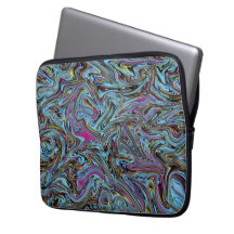 Marmorierte Abstrakte Wirbel Schwarz Rosa Gelb