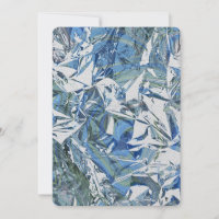 Marmorierte Blaue Hortensie und Muscari Metallisch