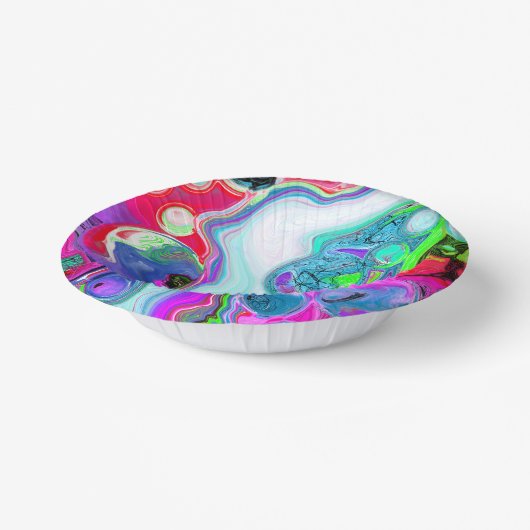 Marmorierte Farbluftigkeit Kunst Pappteller (Gewinkelt)