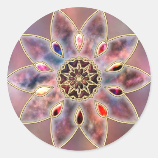 Marmorierte Galaxien Stickers (Vorderseite)